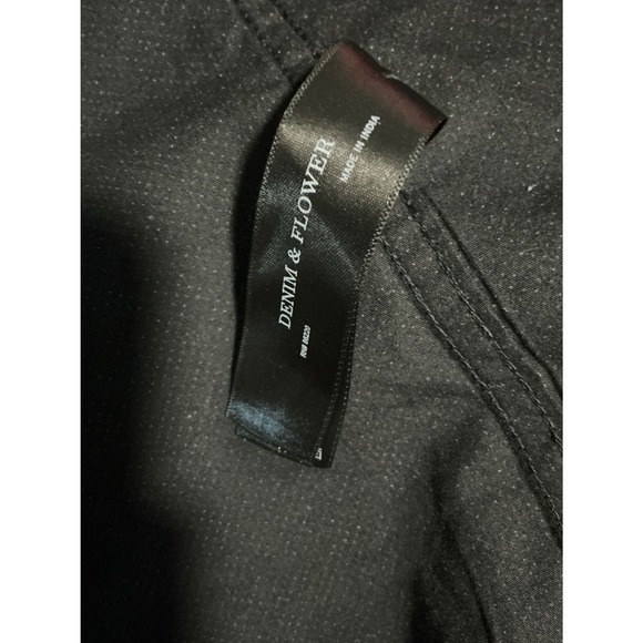 DENIM & FLOWER RICKY SINGH Mens Black medium Button Down Shirt Medium - Picture 7 of 9